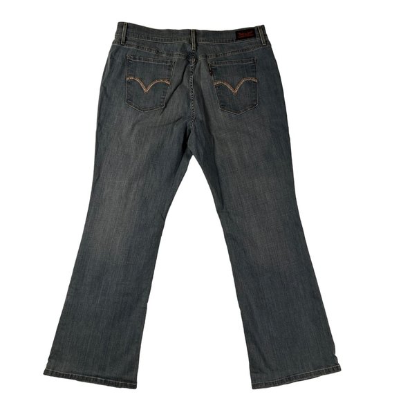 Levi 515 Jeans Women’s Denim 5-Pocket Bootcut Leg Classic Fit Blue 14 Short - Picture 11 of 14